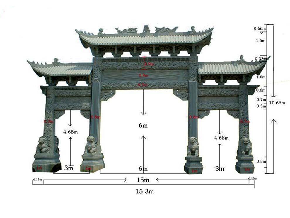 石牌坊石雕牌楼图片